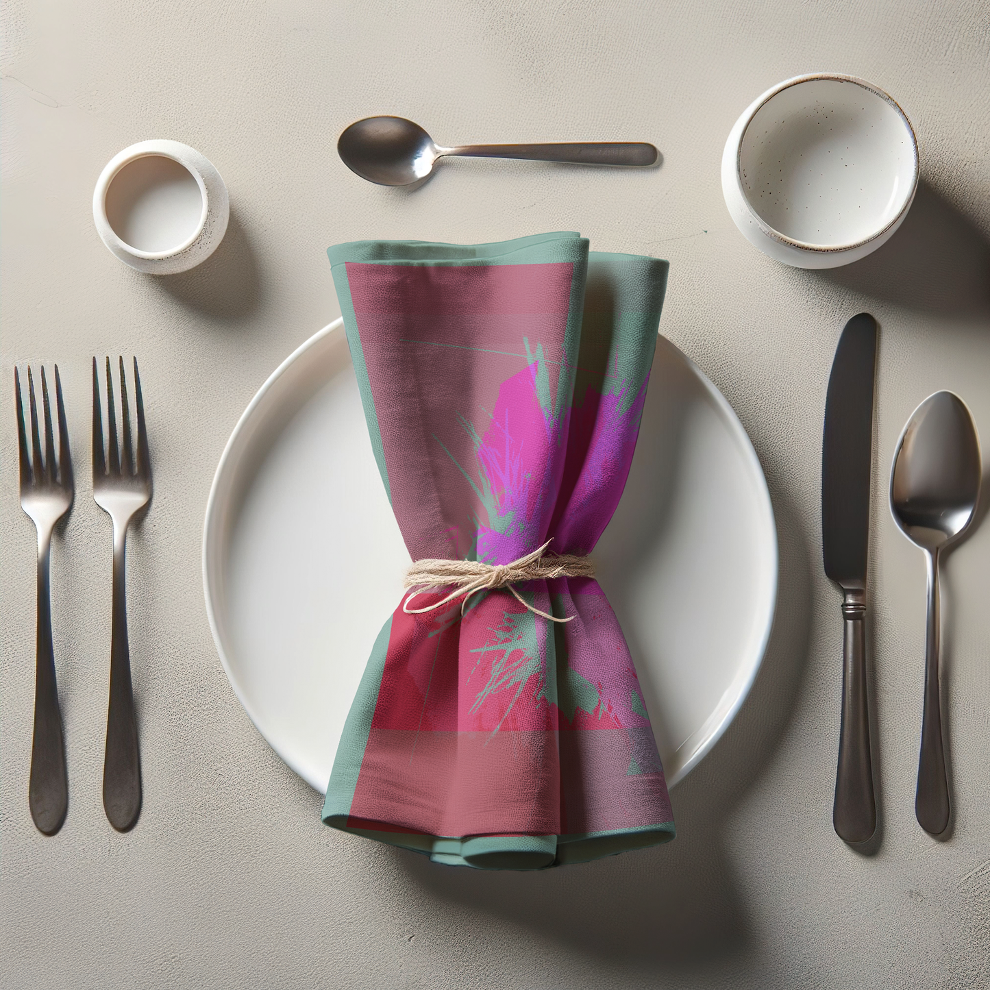 Flower Burst Napkin in Pink