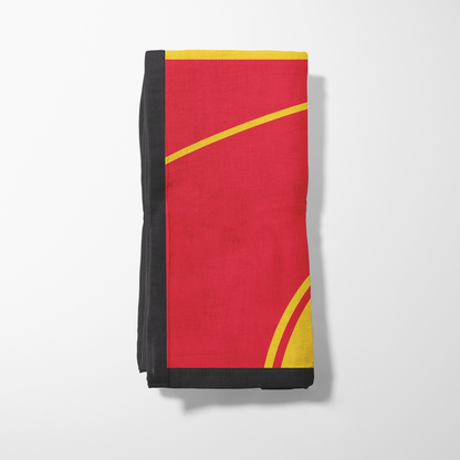 Red, Yellow, and Black Napkin