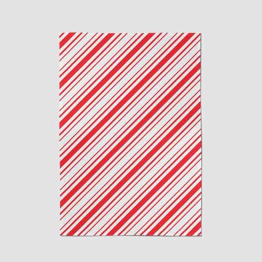 More Candy Cane Stripes Tea Towel