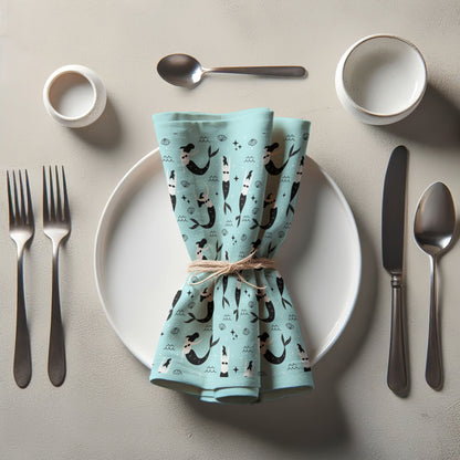 Dancing Mermaids Napkin