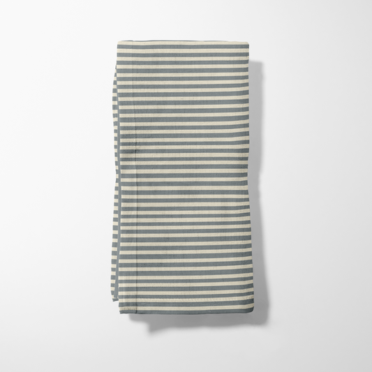 ONE Small Stripes - Stone in Lightweight Linen