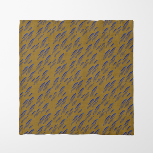Fish Napkin in Orange & Blue
