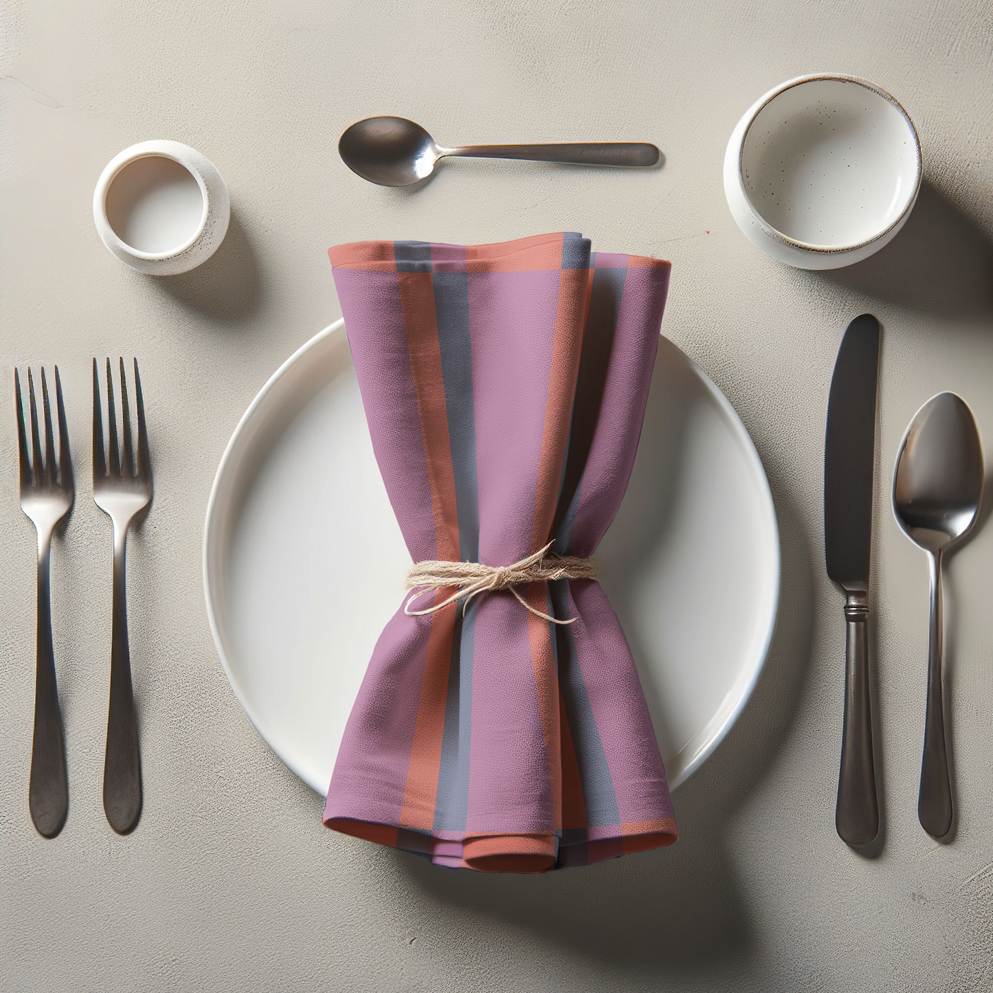 Candy Stripes Bright Pink Napkin