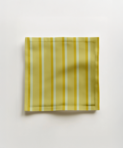 Candy Stripes Cocktail Napkin in Yellow