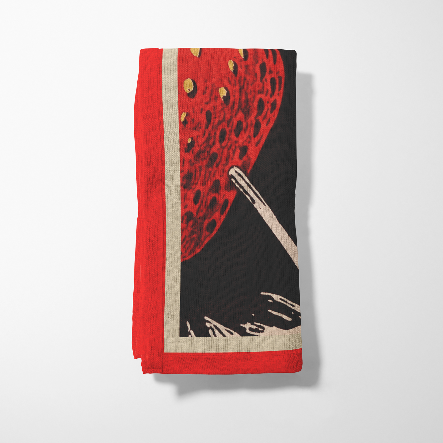 Studio Strawberry Napkin in Vivid Red