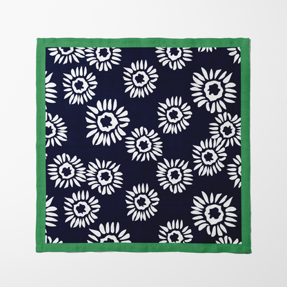 Navy Daisies Napkin