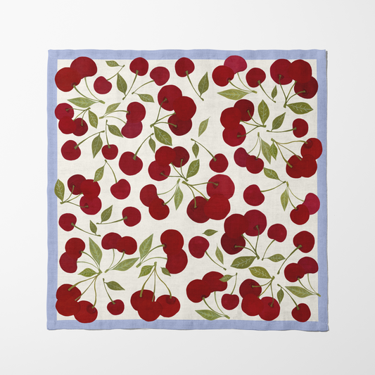 Sour Cherries Napkin in Lightweight Linen