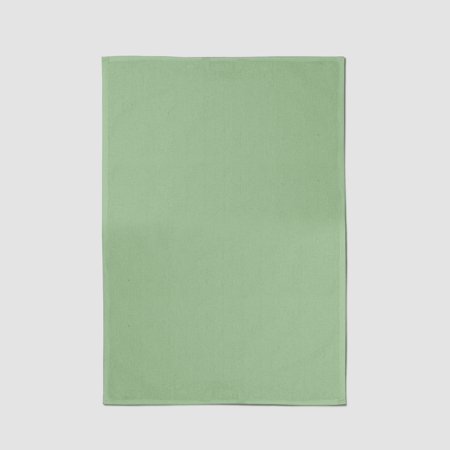 ONE Solid Tea Towel in Light Green - Mid Cotton Twill