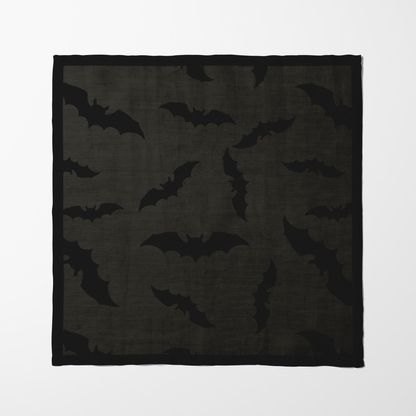 Bats in Gravestone Napkin in Organic Cotton Voile