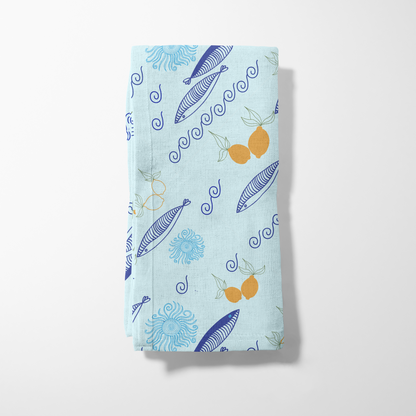 Fish & Lemon Napkin
