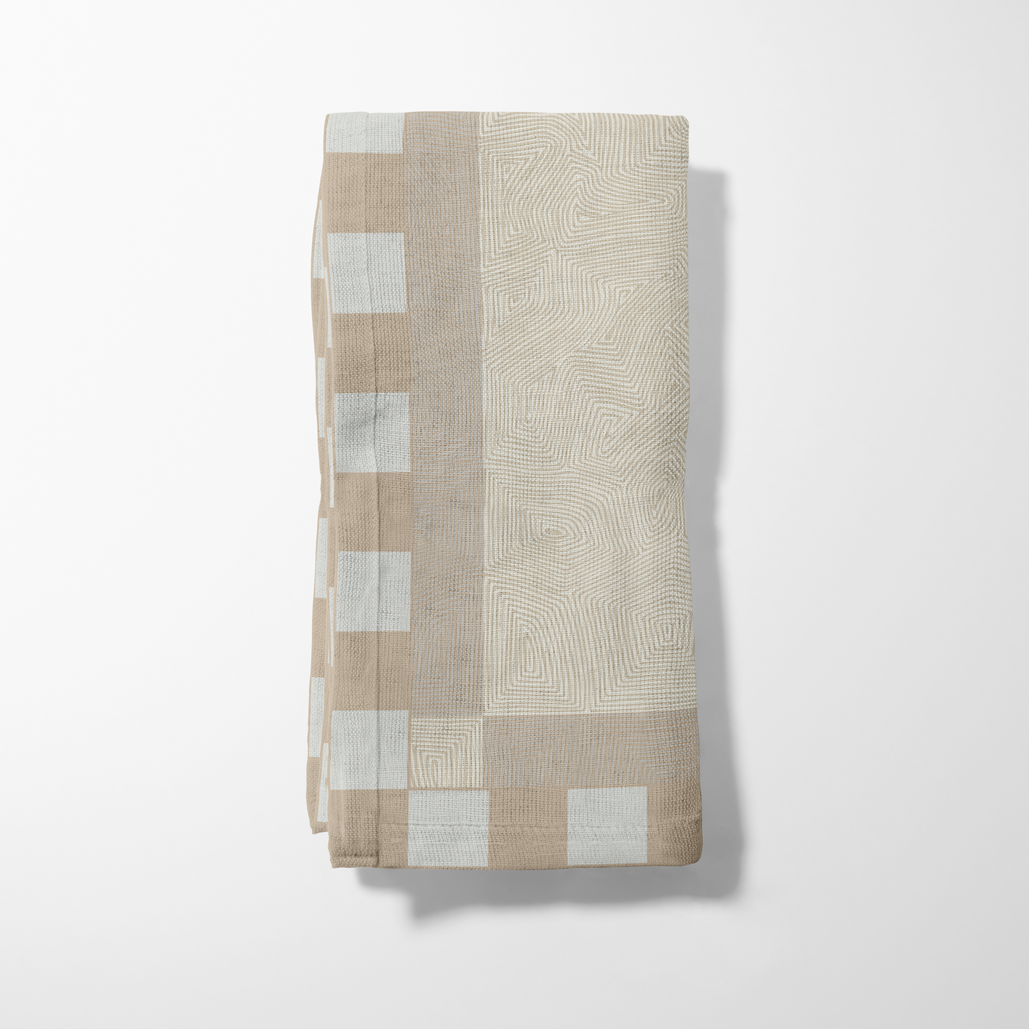 Khaki Mixed Napkin in Lightweight Linen