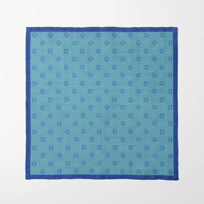 Star of David Napkin in Light Blue