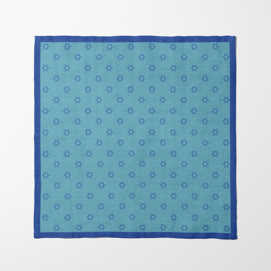 Star of David Napkin in Light Blue