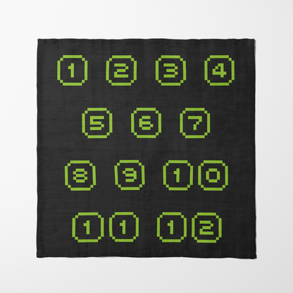 Tech Numbers Napkin - Organic Cotton Voile