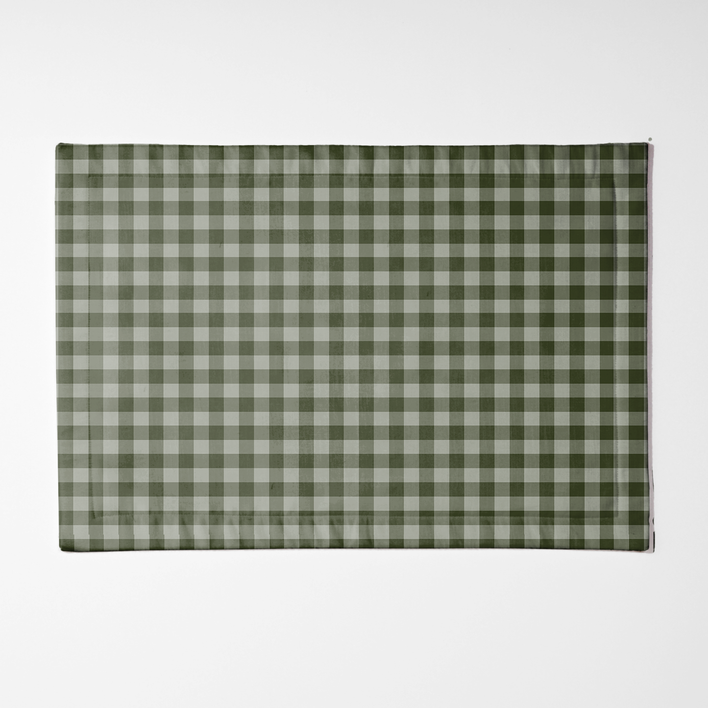 ONE Mini Gingham Placemat in Olive Green