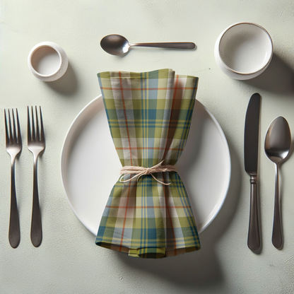 Color Crisscross Napkin in Navy