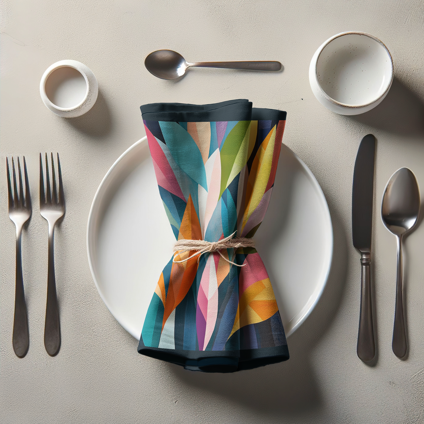 Rainbow Leaves Napkin