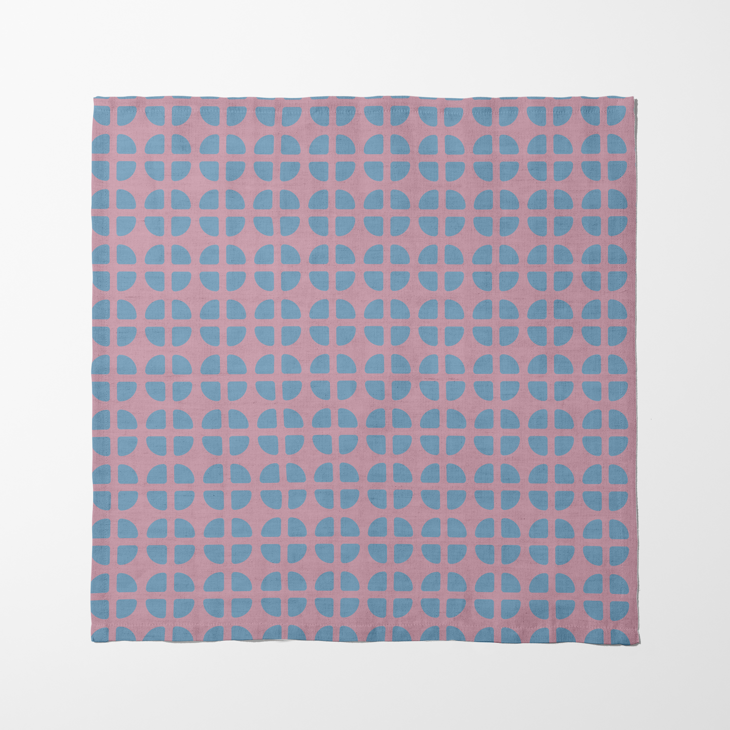 Fresh Fruit Napkin - Pale Pink Blue in Organic Cotton Voile