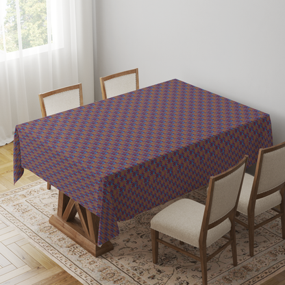 Water Drops Tablecloth in Red in Mid Cotton Twill