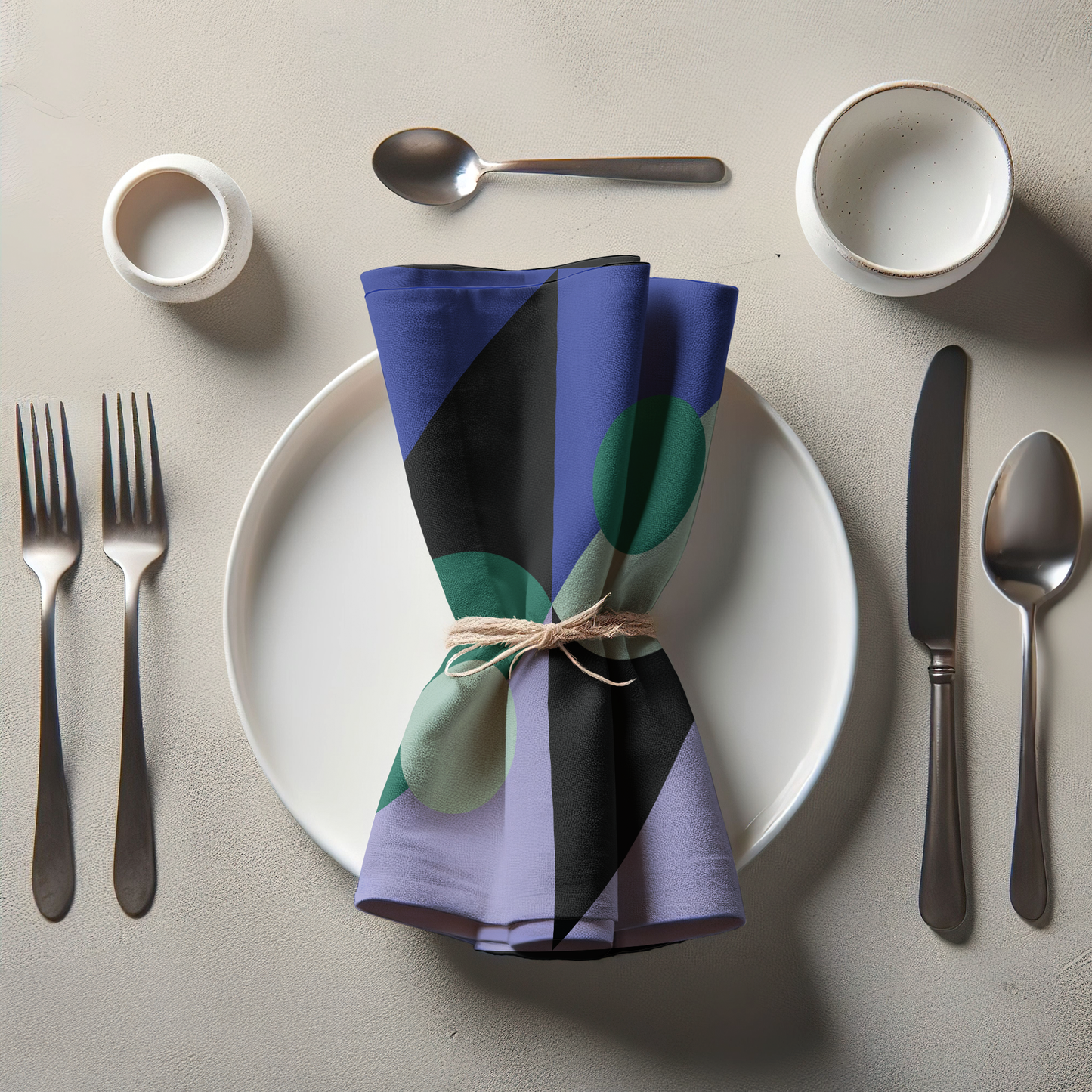Blue and Green Dots Napkin