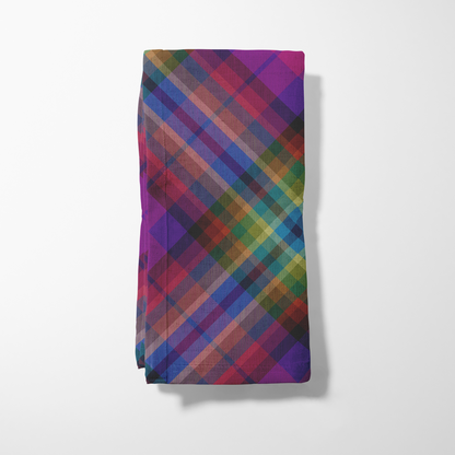 The Technique Plaid Napkin in Organic Cotton Voile