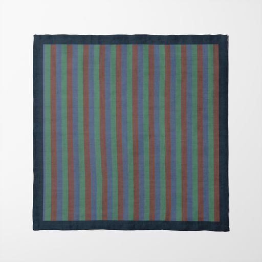 Tropical Stripes Napkin in Blue