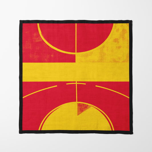 Red, Yellow, and Black Napkin