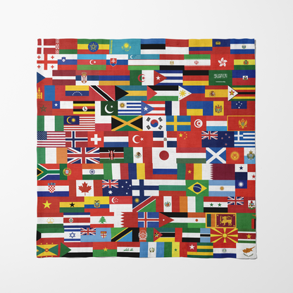 ONE Globe - Multi-nation Flag Napkin Tapestry