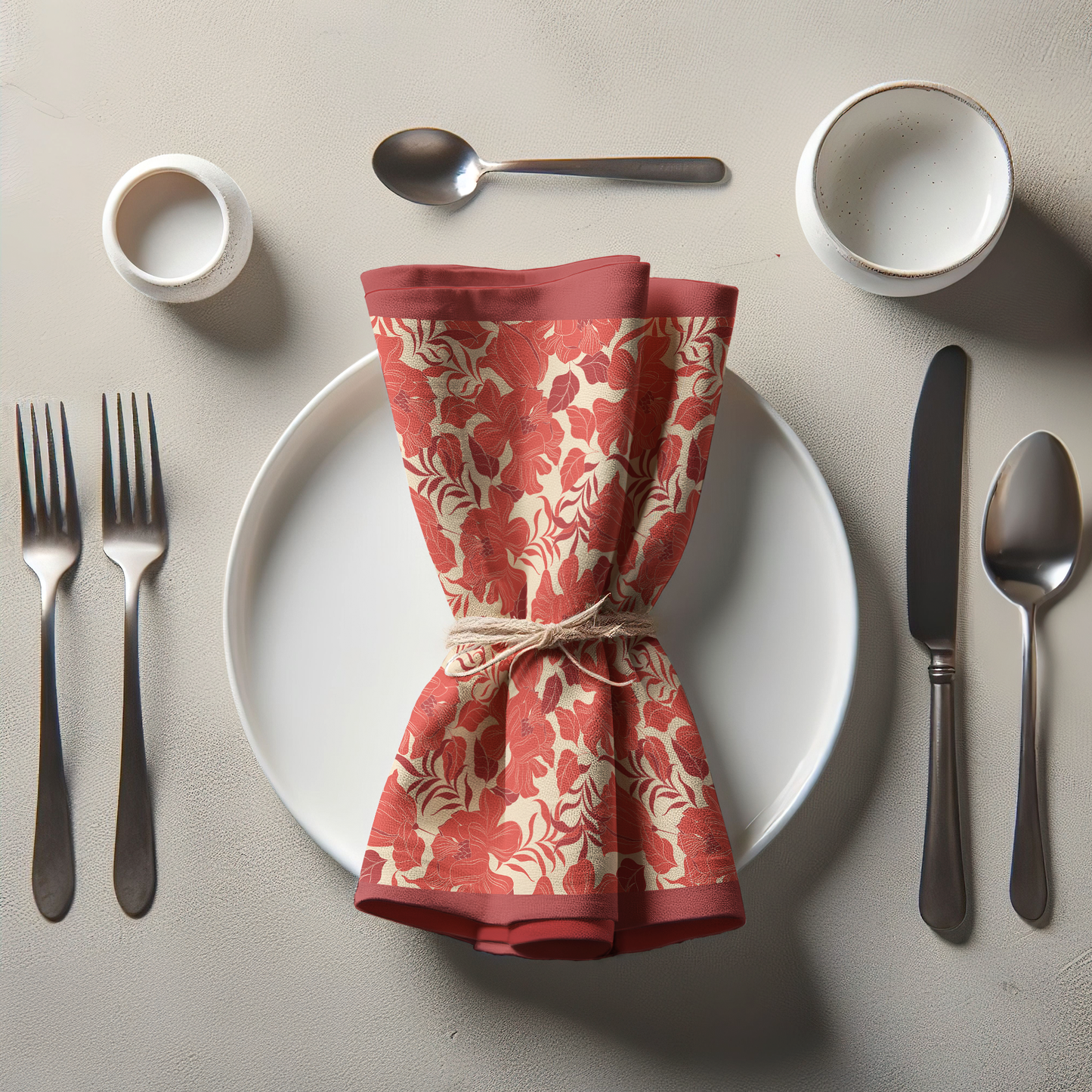 Ruby Peony Napkin