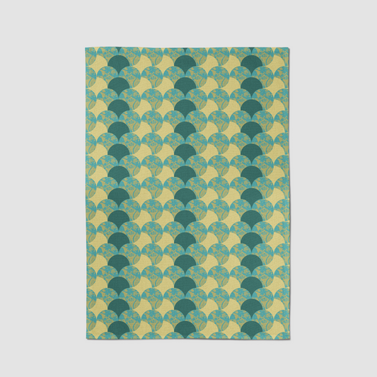 Quisqueya Hues Tea Towel in Green