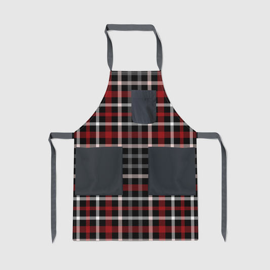 The Violator Plaid Full Chef Apron - Organic Cotton Canvas Mid-Weight