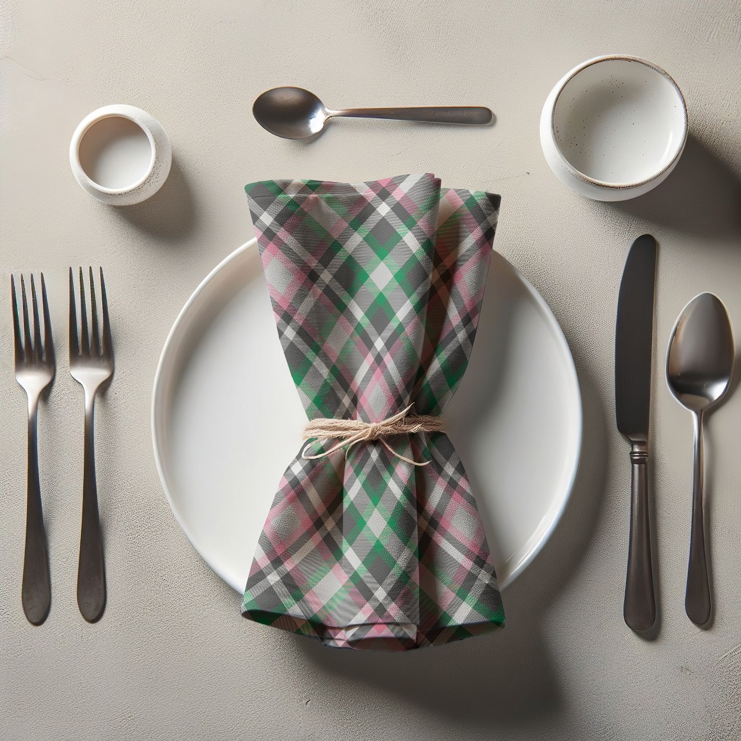 London Calling Napkin in Organic Cotton Voile