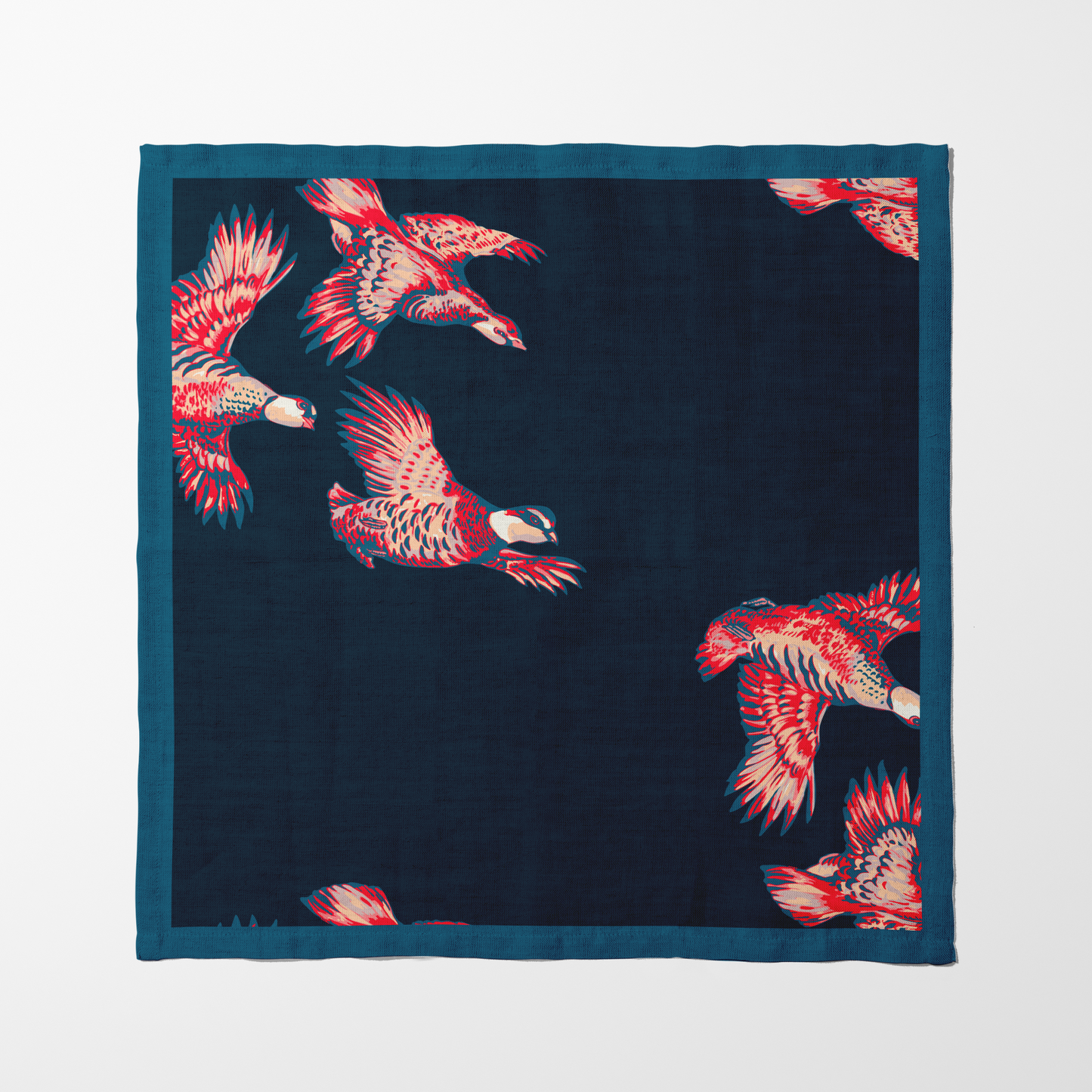 Mountain Climbing Birds in Lightweight Linen