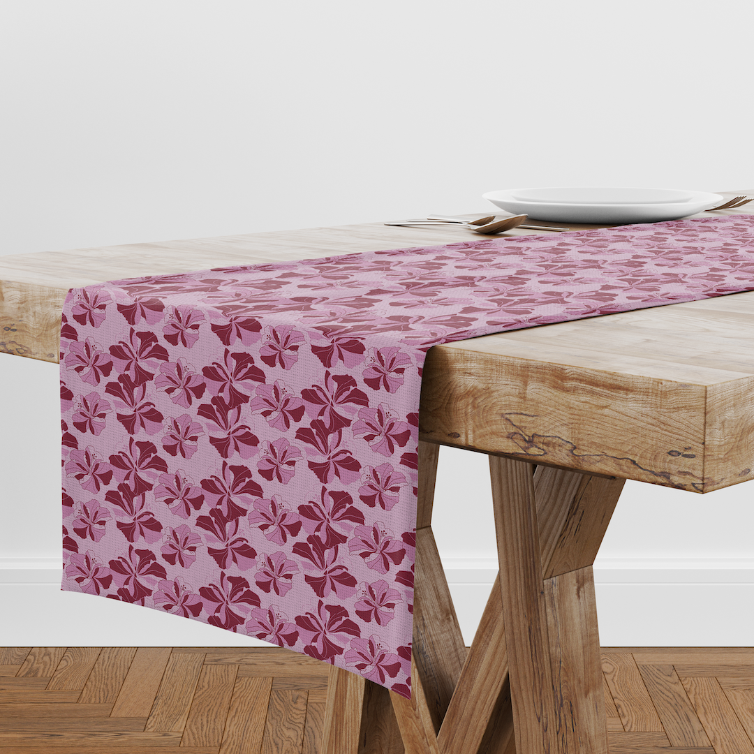 Table Runner in Cayena Pink