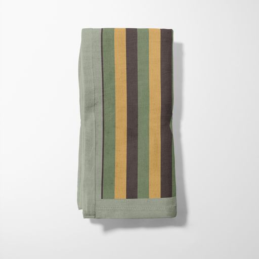 Tropical Stripes Napkin in Green