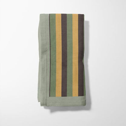 Tropical Stripes Napkin in Green