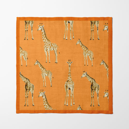 Napkin - Giraffes in peach