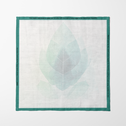 Sea Foam Leaf Napkin