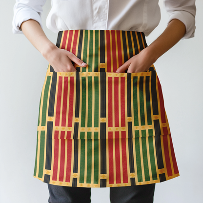 Kwanzaa Candles Half Apron