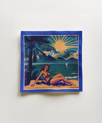 Vintage Vacation Cocktail Napkin in Waikiki