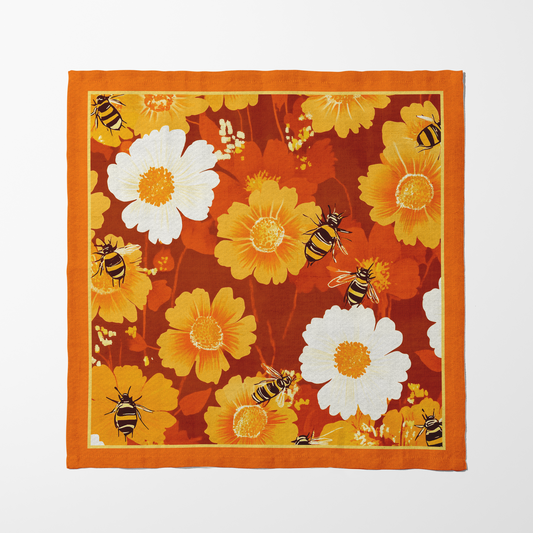 Honey Blossom Napkin in Honeycomb