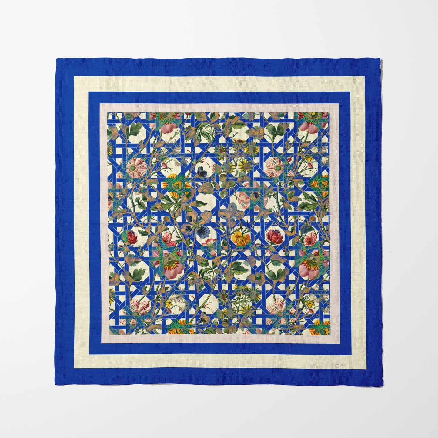 Royal Blue Rattan Napkins | Set of 4