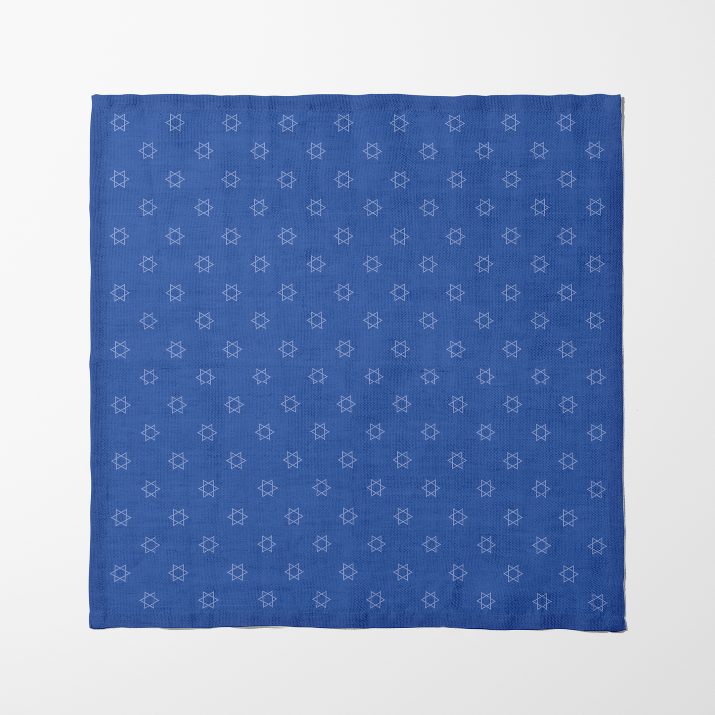 Star of David Napkin in Dark Blue and White