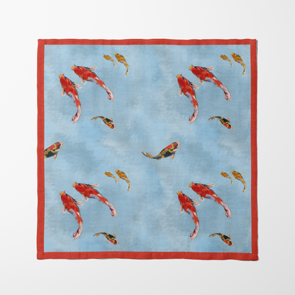 Coral Koi Fish Napkin