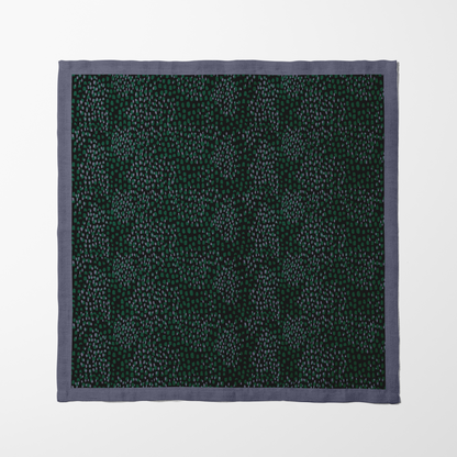 Emerald Spots Napkin in Organic Cotton Voile