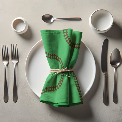 Twisty Tracks Napkin - Organic Cotton Voile