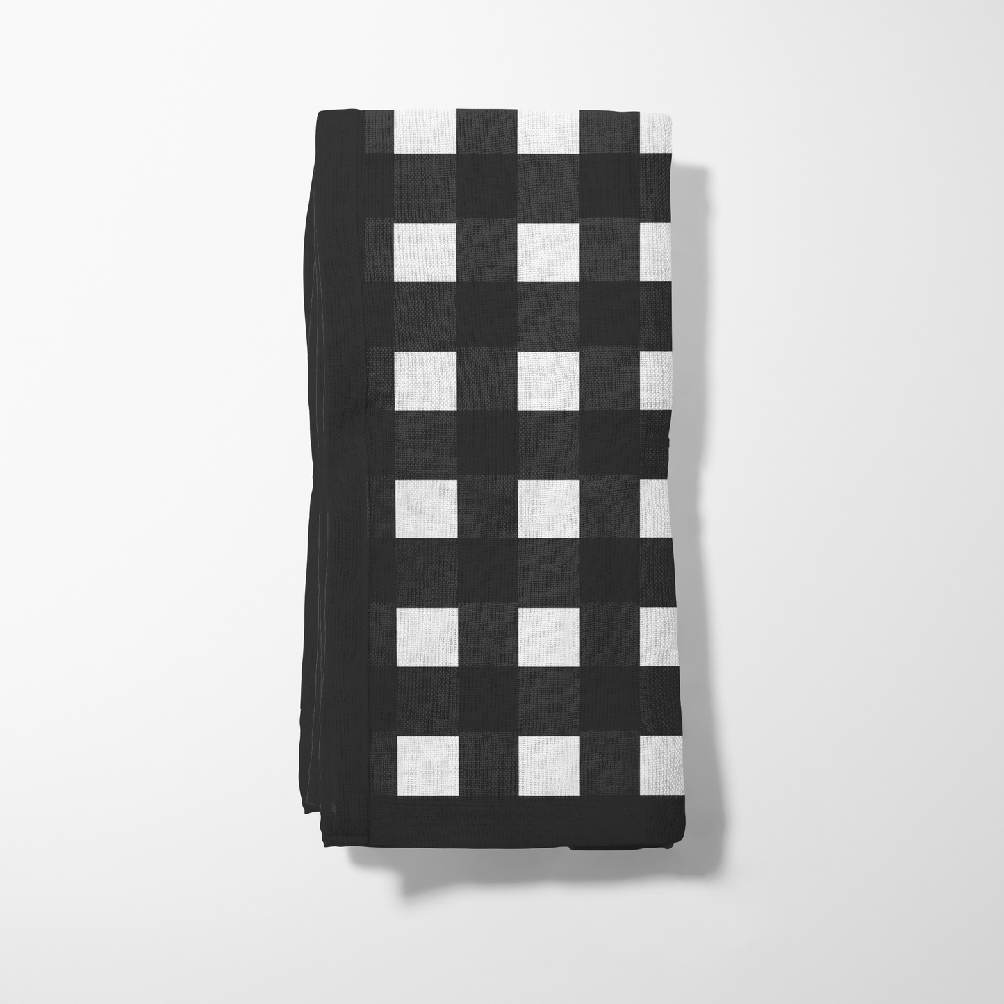 Black Gingham Napkin