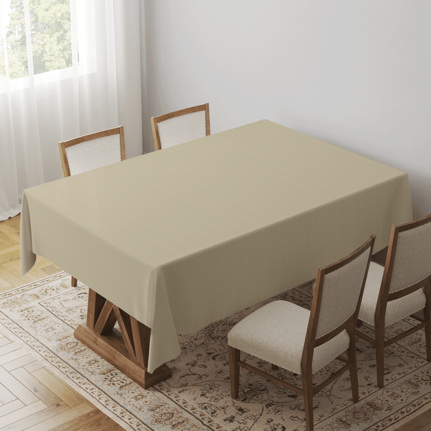 ONE Classic Tablecloth in Oatmeal - Mid Cotton Twill