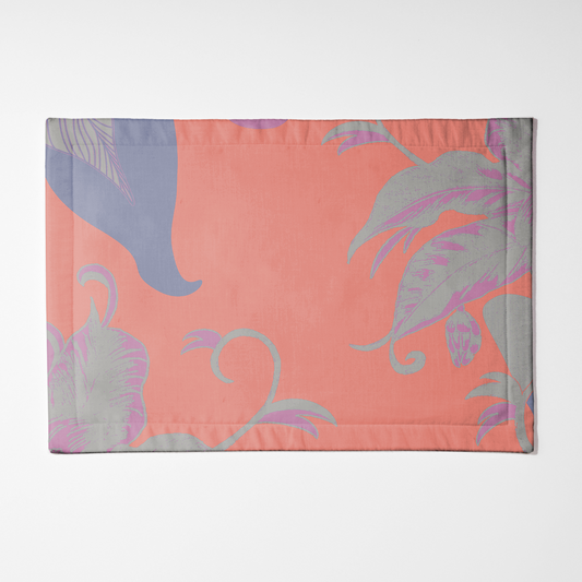 Tropical Paissage Placemat in Bright Pink