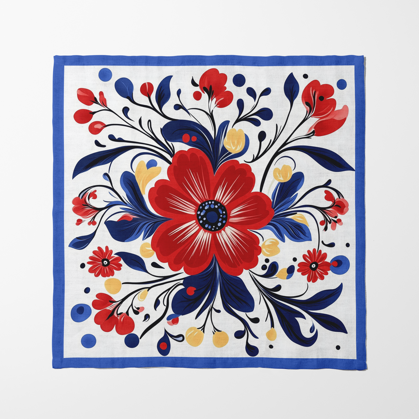 Red, White & Bloom Floral Napkin